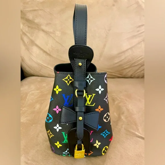 Multicolor Monogram Mini Bucket Bag - Picture 3 of 15